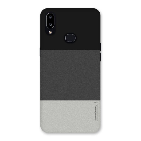 Pastel Black and Grey Back Case for Galaxy A10s