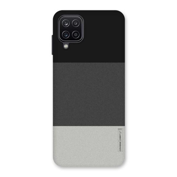 Pastel Black and Grey Back Case for Galaxy A12