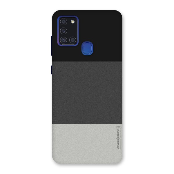 Pastel Black and Grey Back Case for Galaxy A21s