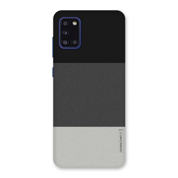 Pastel Black and Grey Back Case for Galaxy A31