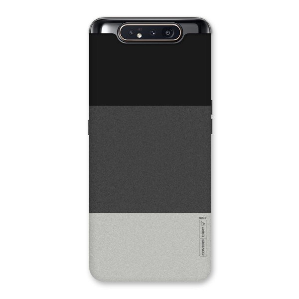 Pastel Black and Grey Back Case for Galaxy A80