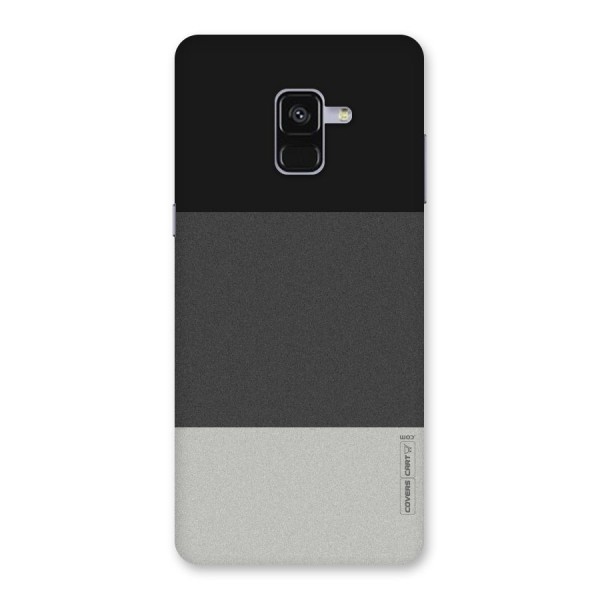 Pastel Black and Grey Back Case for Galaxy A8 Plus