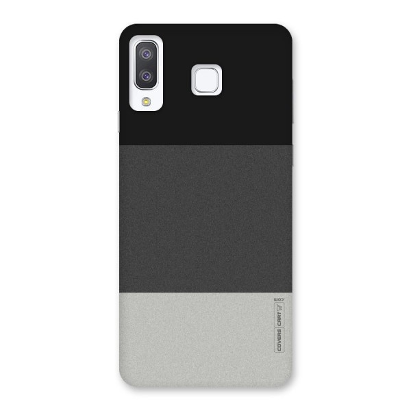 Pastel Black and Grey Back Case for Galaxy A8 Star