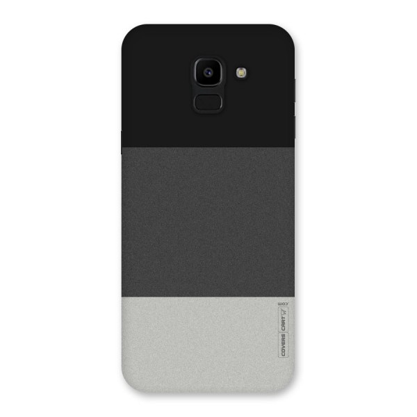Pastel Black and Grey Back Case for Galaxy J6