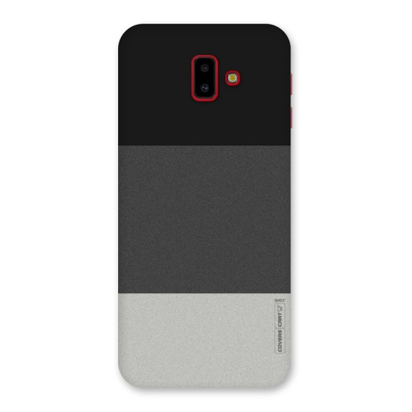 Pastel Black and Grey Back Case for Galaxy J6 Plus