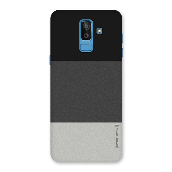 Pastel Black and Grey Back Case for Galaxy J8