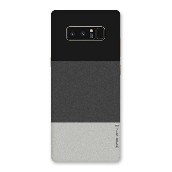 Pastel Black and Grey Back Case for Galaxy Note 8
