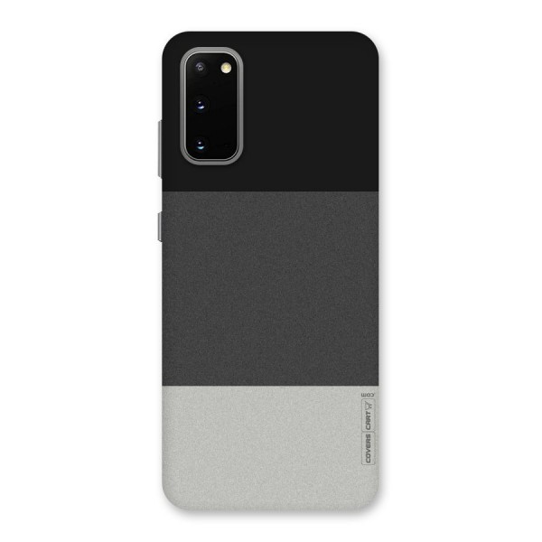 Pastel Black and Grey Back Case for Galaxy S20
