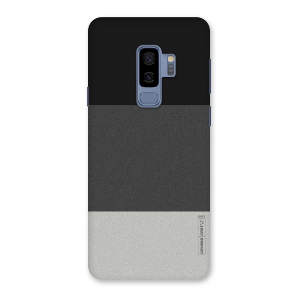 Pastel Black and Grey Back Case for Galaxy S9 Plus