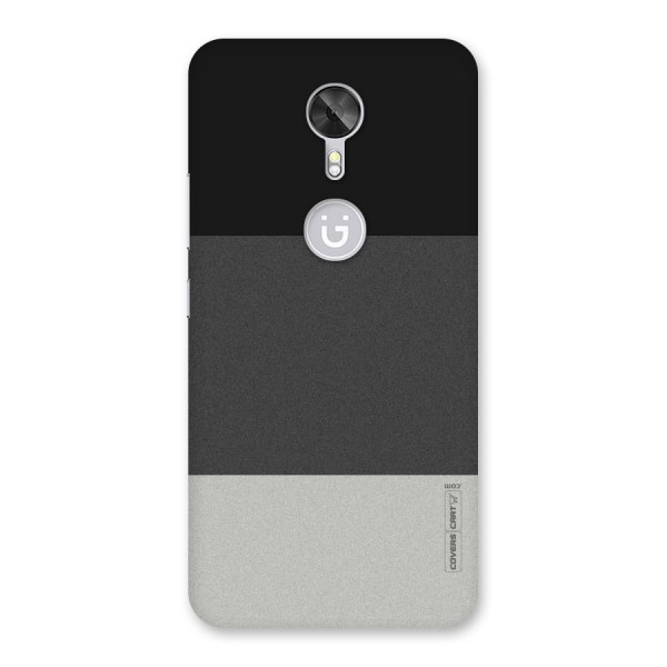 Pastel Black and Grey Back Case for Gionee A1