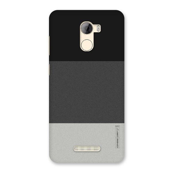 Pastel Black and Grey Back Case for Gionee A1 LIte