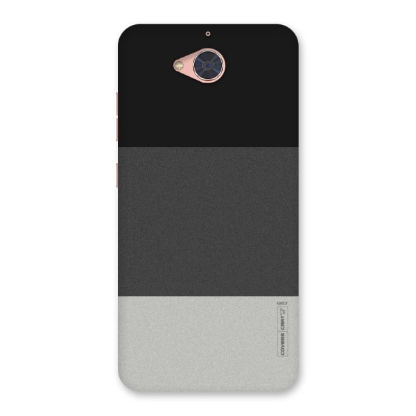 Pastel Black and Grey Back Case for Gionee S6 Pro