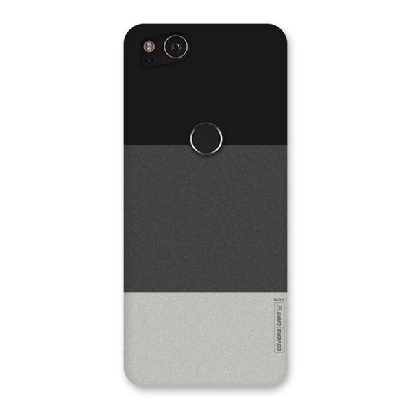 Pastel Black and Grey Back Case for Google Pixel 2