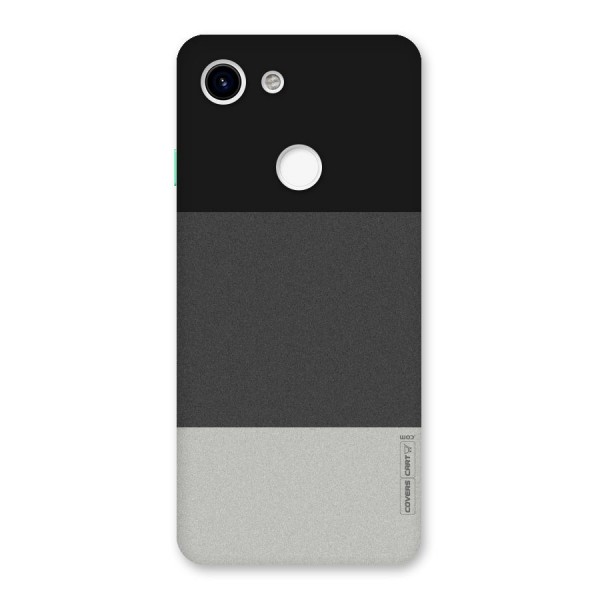 Pastel Black and Grey Back Case for Google Pixel 3