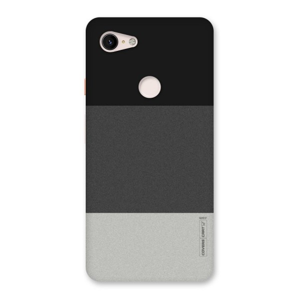 Pastel Black and Grey Back Case for Google Pixel 3 XL