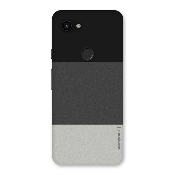 Pastel Black and Grey Back Case for Google Pixel 3a
