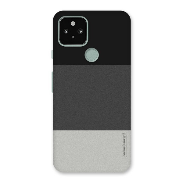 Pastel Black and Grey Back Case for Google Pixel 5