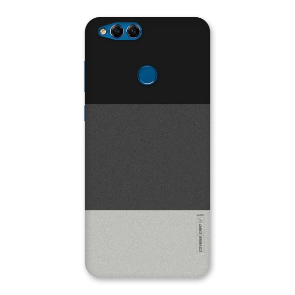 Pastel Black and Grey Back Case for Honor 7X