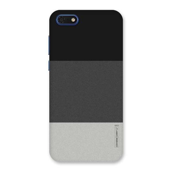 Pastel Black and Grey Back Case for Honor 7s