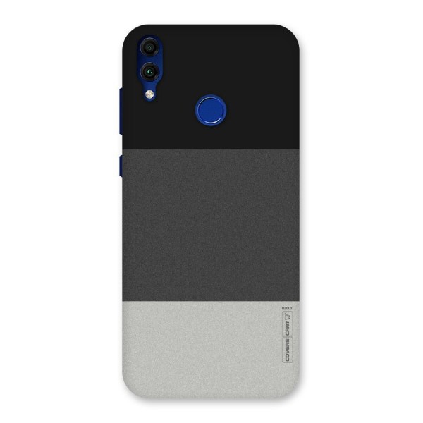 Pastel Black and Grey Back Case for Honor 8C