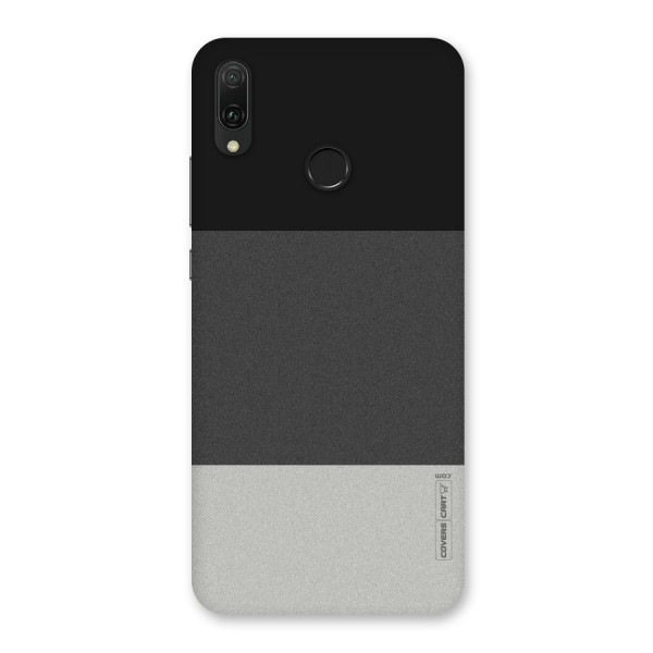 Pastel Black and Grey Back Case for Huawei Y9 (2019)