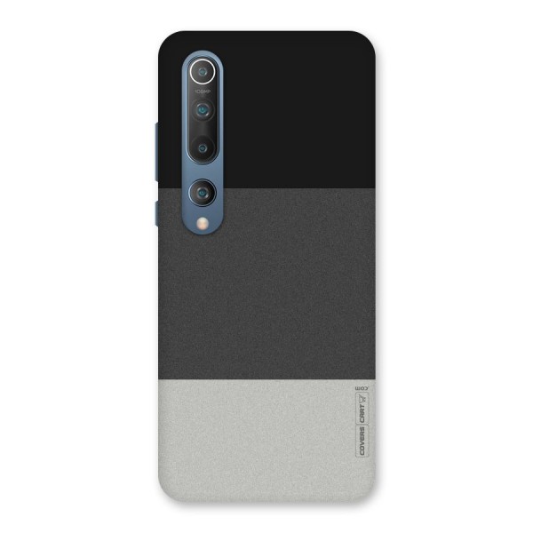 Pastel Black and Grey Back Case for Mi 10