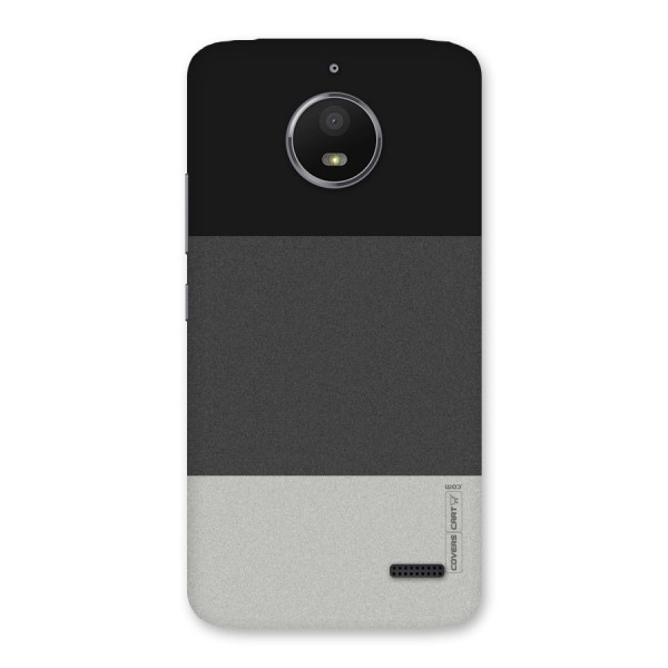 Pastel Black and Grey Back Case for Moto E4