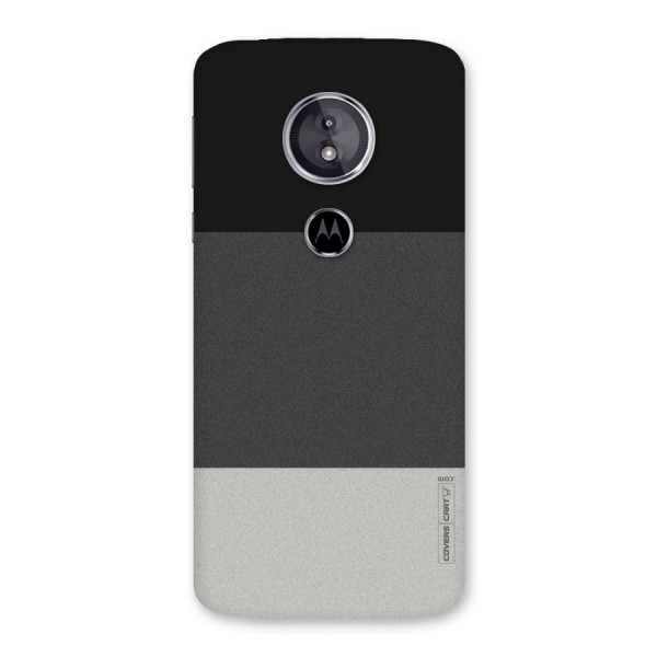 Pastel Black and Grey Back Case for Moto E5