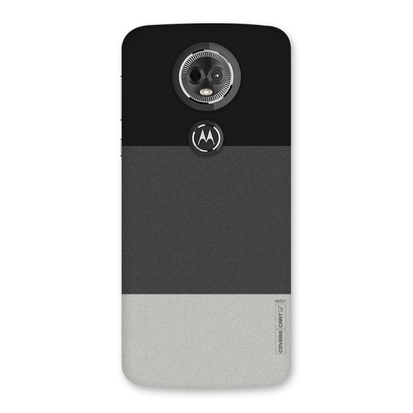 Pastel Black and Grey Back Case for Moto E5 Plus