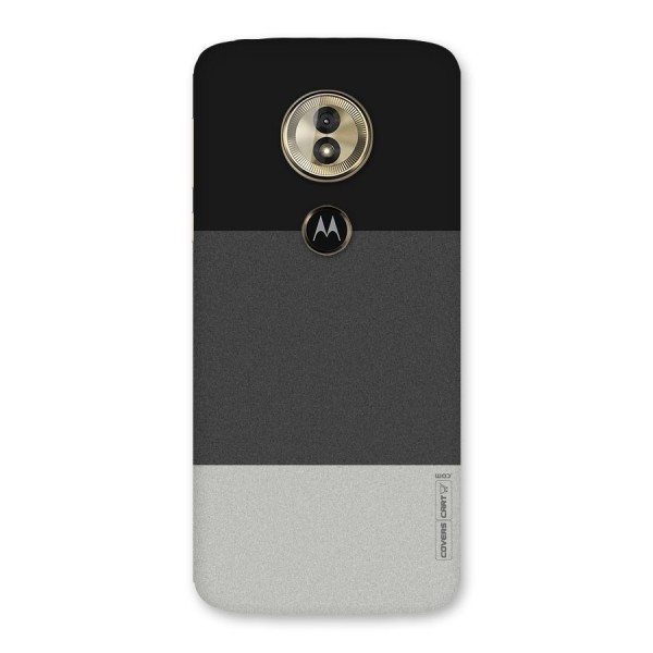 Pastel Black and Grey Back Case for Moto G6 Play
