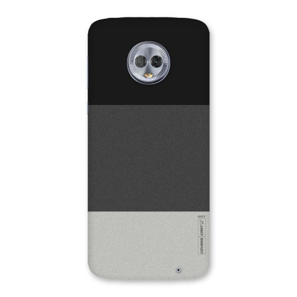 Pastel Black and Grey Back Case for Moto G6 Plus