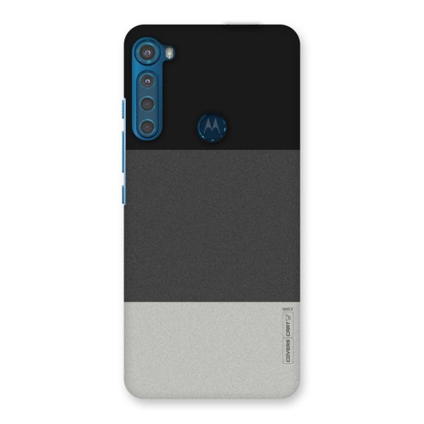 Pastel Black and Grey Back Case for Motorola One Fusion Plus