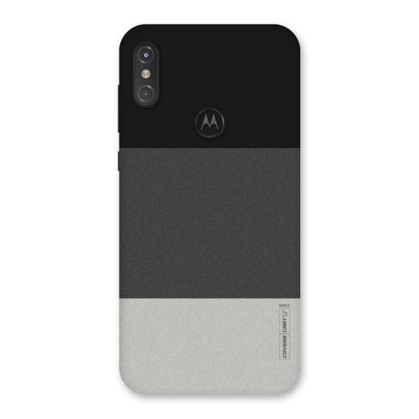 Pastel Black and Grey Back Case for Motorola One Power