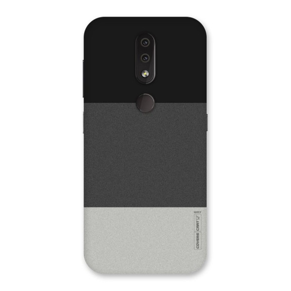 Pastel Black and Grey Back Case for Nokia 4.2