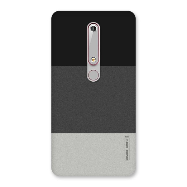 Pastel Black and Grey Back Case for Nokia 6.1