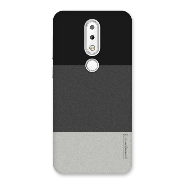 Pastel Black and Grey Back Case for Nokia 6.1 Plus