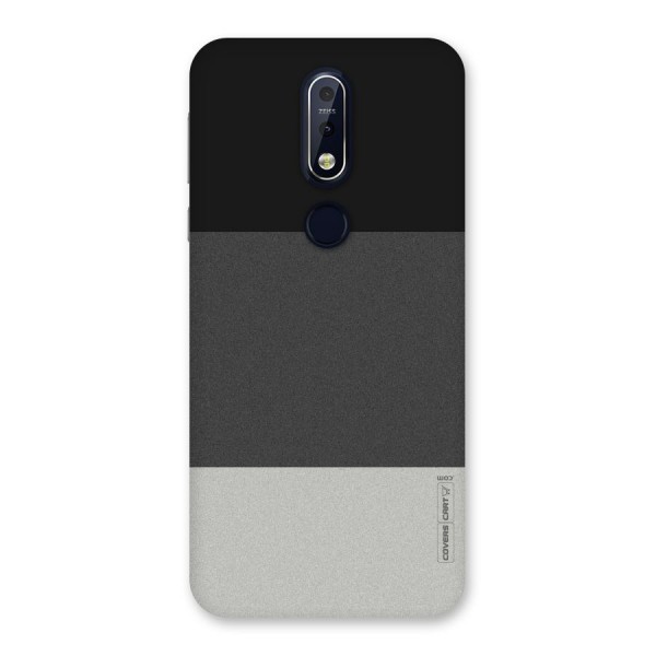 Pastel Black and Grey Back Case for Nokia 7.1