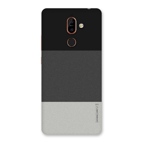 Pastel Black and Grey Back Case for Nokia 7 Plus