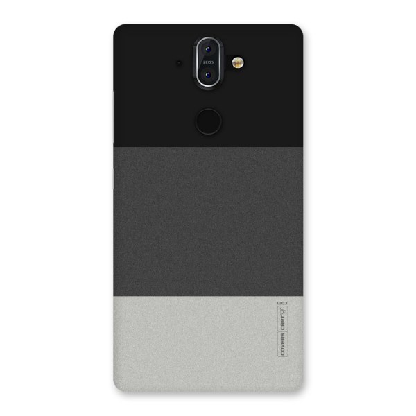 Pastel Black and Grey Back Case for Nokia 8 Sirocco
