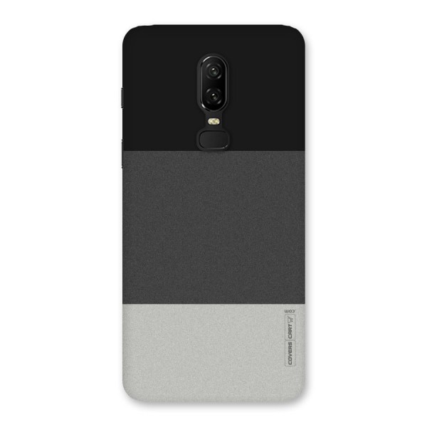 Pastel Black and Grey Back Case for OnePlus 6