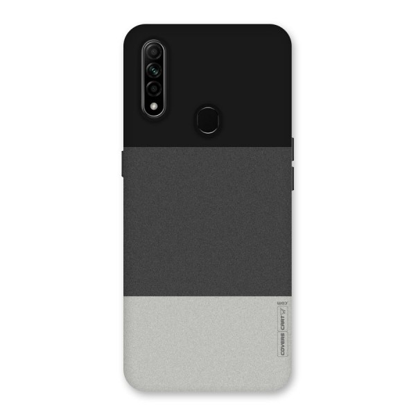 Pastel Black and Grey Back Case for Oppo A31