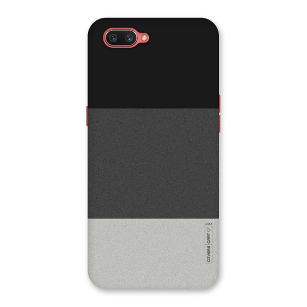 Pastel Black and Grey Back Case for Oppo A3s