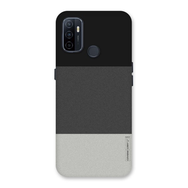 Pastel Black and Grey Back Case for Oppo A53
