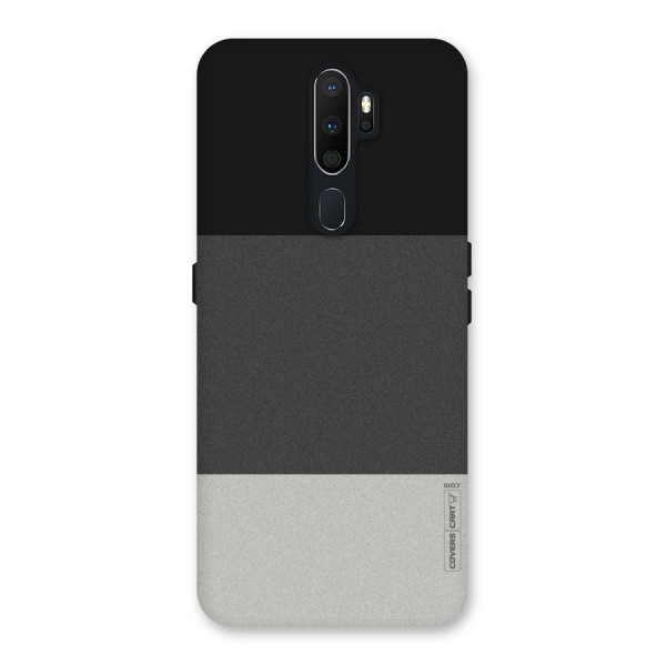 Pastel Black and Grey Back Case for Oppo A5 (2020)