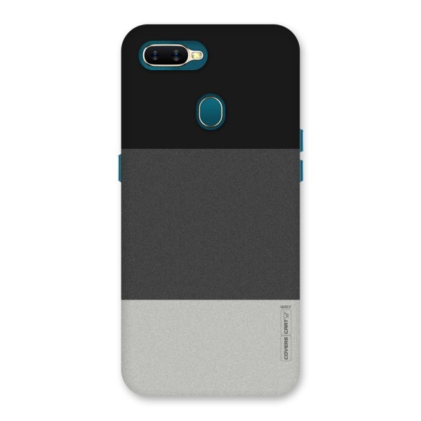 Pastel Black and Grey Back Case for Oppo A7