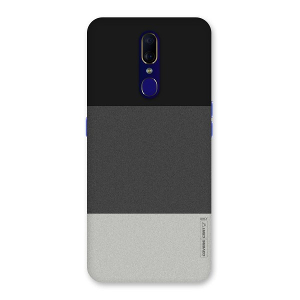 Pastel Black and Grey Back Case for Oppo A9