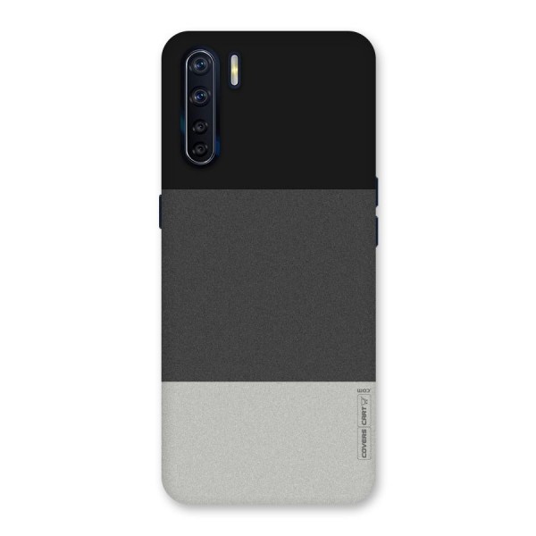 Pastel Black and Grey Back Case for Oppo F15