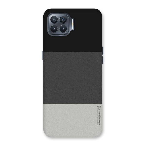 Pastel Black and Grey Back Case for Oppo F17 Pro