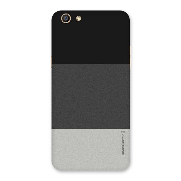 Pastel Black and Grey Back Case for Oppo F3