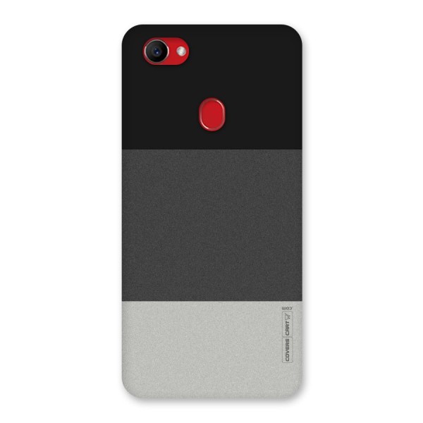Pastel Black and Grey Back Case for Oppo F7